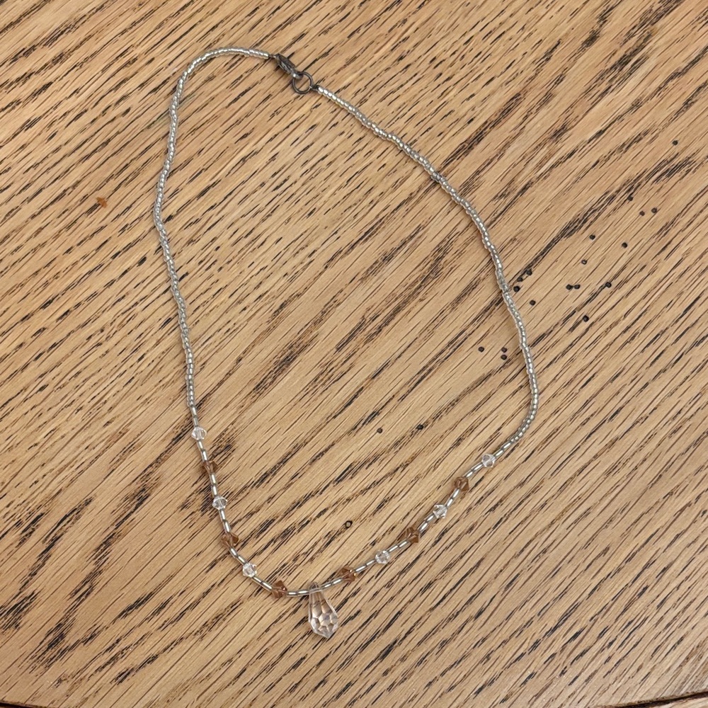 Elegant Silver and Gold Beaded Necklace